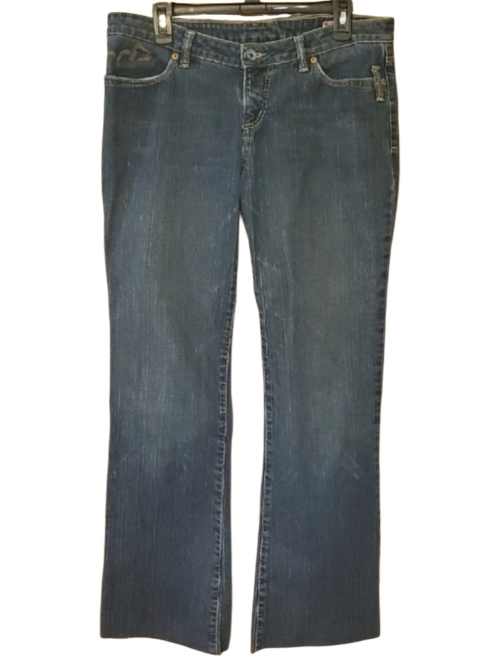 Volcom‎ Women's Dark Blue Denim Jeans with Raw Hem Size 13